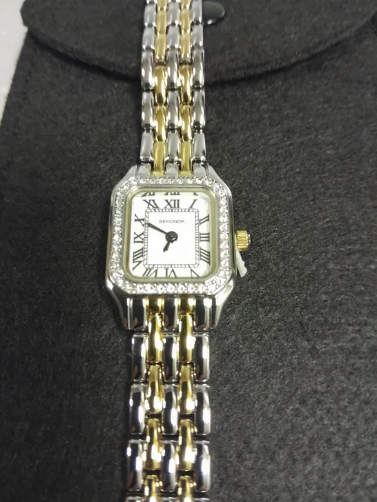 SEKONDA STAINLESS STEEL BACK LADIES WATCH 