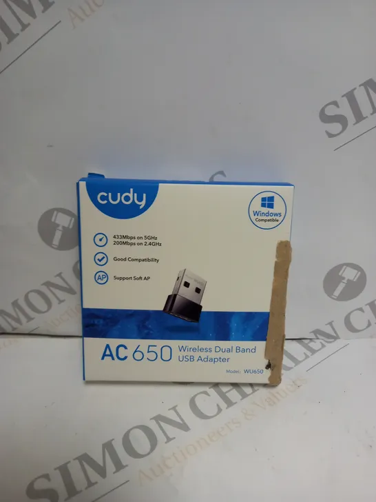 BOXED SEALED CUDY AC 650 WIRELESS DUAL BAND USB ADAPTER 