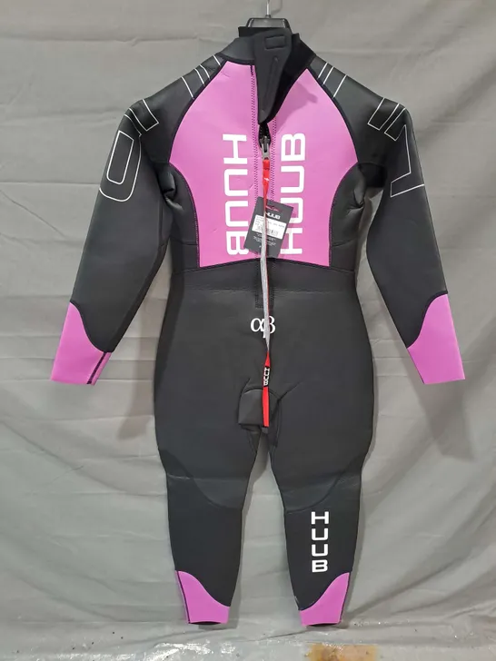 HUUB ALPHA BETA WOMENS WETSUIT IN PINK/BLACK SIZE XL