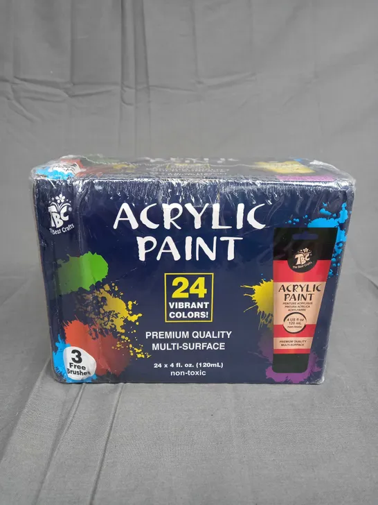 BOXED AND SEALED  24 ACRYLIC PAINT