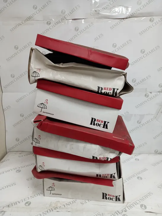 4 BOXED PAIRS OF RED ROCK WATERPROOF BOOTS TO INCLUDE SIZES 3, 6