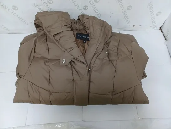 CENTIGRADE PUFFER COAT IN BROWN SIZE M