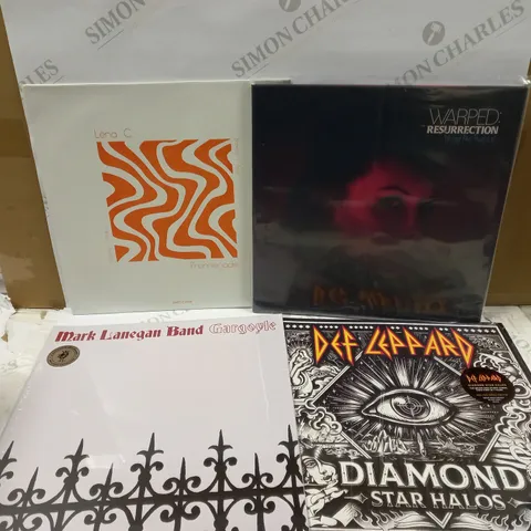 BOX OF APPROX 10 VINYLS TO INCLUDE DEF LEPPARD, WARPED RESSURECTION AND CLIFF RICHARD