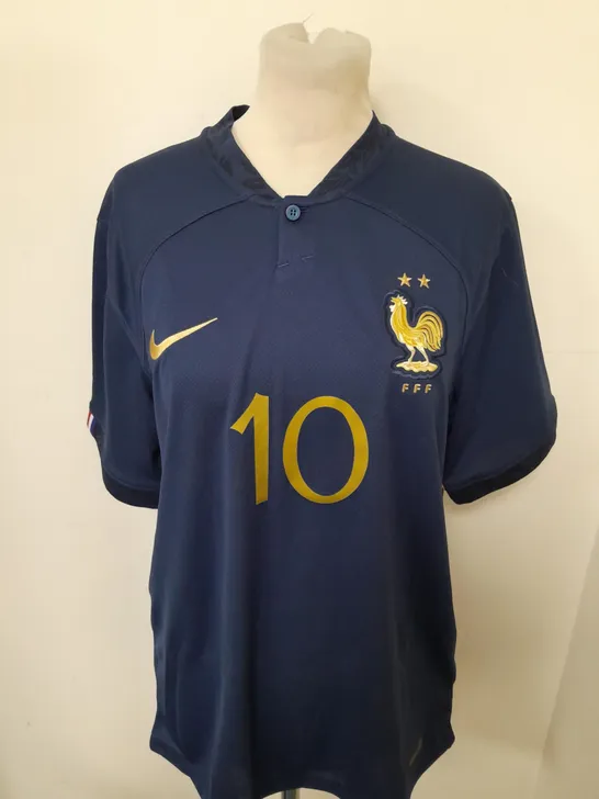 FRANCE FC HOME SHIRT WITH MBAPPE 10 SIZE M