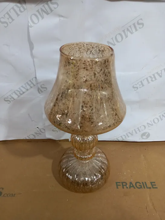 HOME REFLECTIONS PRE-LIT LED MERCURY GLASS LAMP GOLD