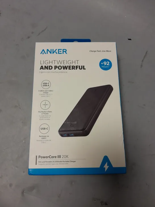 SEALED ANKER POWERCORE 3 20K POWER BANK