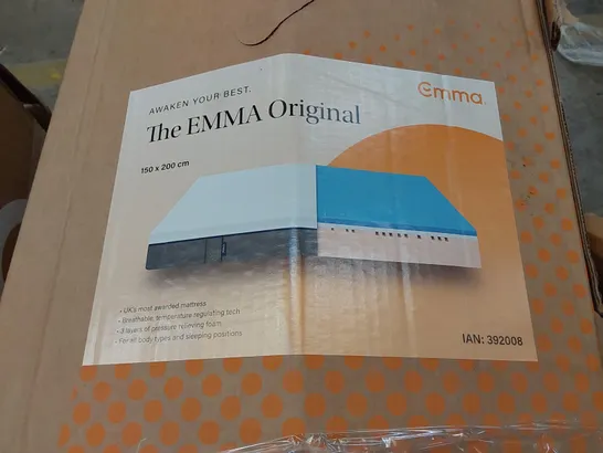 BOXED THE EMMA ORIGINAL KING SIZE MEMORY FOAM MATTRESS 