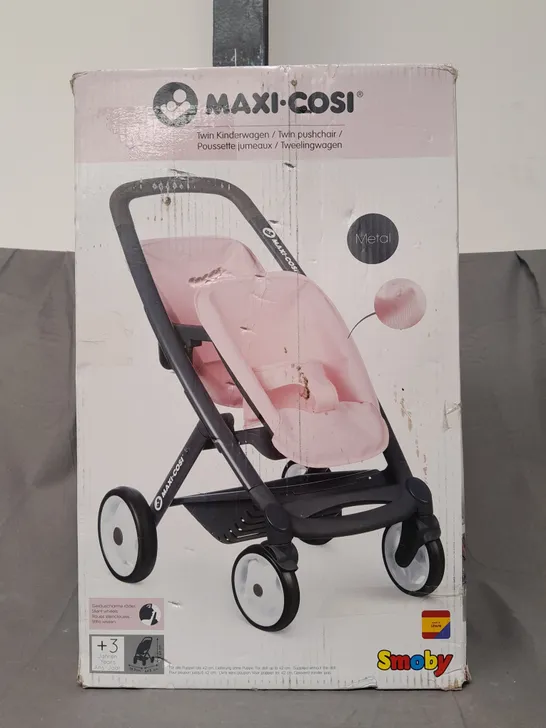 BOXED SMOBY MAXI TWIN PUSHCHAIR