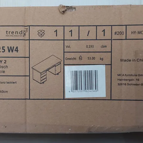 BOXED SYDNEY OFFICE TABLE/DESK (1 BOX)