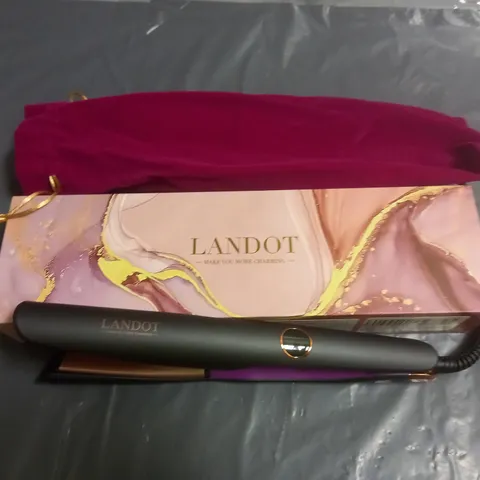 LANDOT HAIR STRAIGHTENERS AND CURLERS 2 IN 1 - TWIST FLAT CURLING IRON PRO MULTI-STYLER 