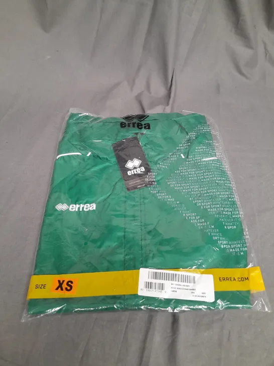 ERREA BASIC WATERPROOF JACKET IN GREEN SIZE XS