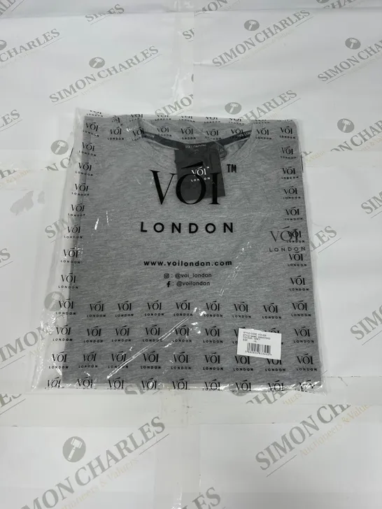 VOI LONDON WANSTEAD T SHIRT IN GREY SIZE XL