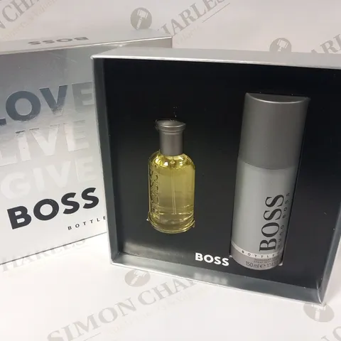 BOXED HUGO BOSS LOVE LIVE GIVE BOSS BOTTLED GIFT SET 