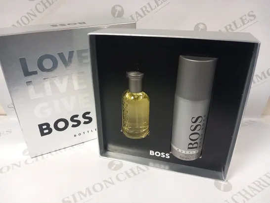 BOXED HUGO BOSS LOVE LIVE GIVE BOSS BOTTLED GIFT SET 