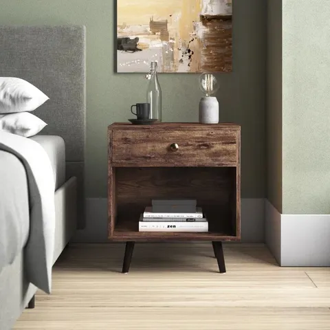 BOXED CAMRON 1 DRAWER BEDSIDE TABLE 