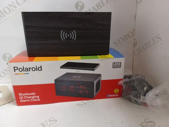 POLAROID BLUETOOTH QI CHARGING ALARM CLOCK