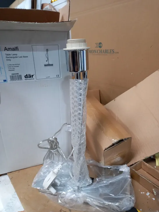 AMALFI TABLE LAMP RECTANGULAR LED BASE ONLY