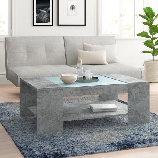 BOXED RHODA CONCRETE COFFEE TABLE 