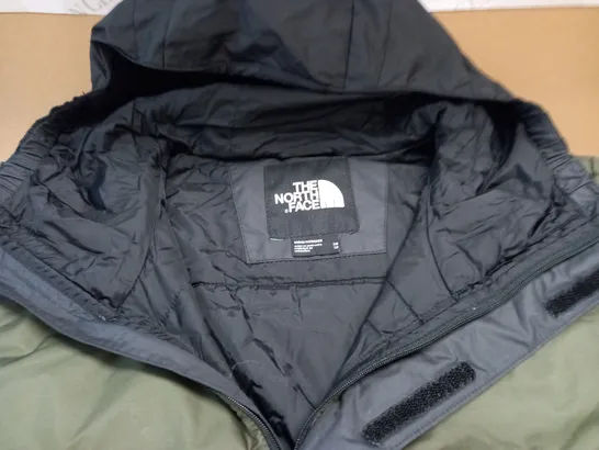 NORTH FACE GREEN/BLACK HALF ZIP COAT - XS