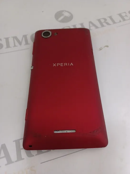 SONY XPERIA PHONE IN RED 