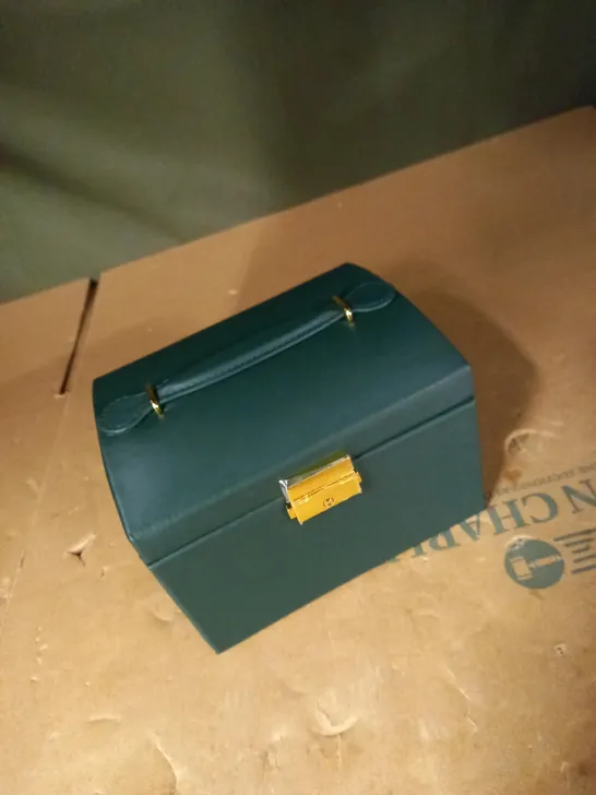 GREEN JEWELLERY STORAGE BOX 