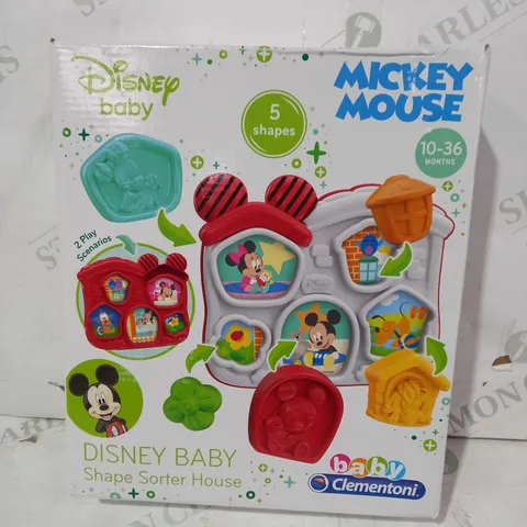 CLEMENTONI DISNEY BABY MICKEY MOUSE SHAPE SORTER HOUSE