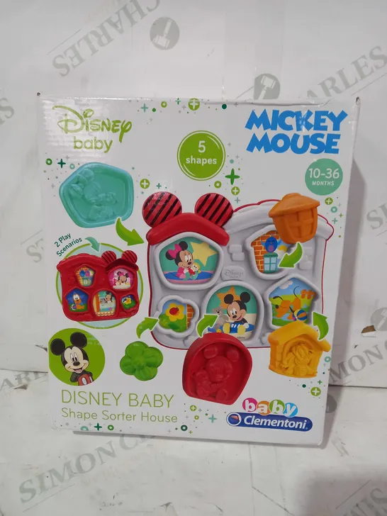 CLEMENTONI DISNEY BABY MICKEY MOUSE SHAPE SORTER HOUSE