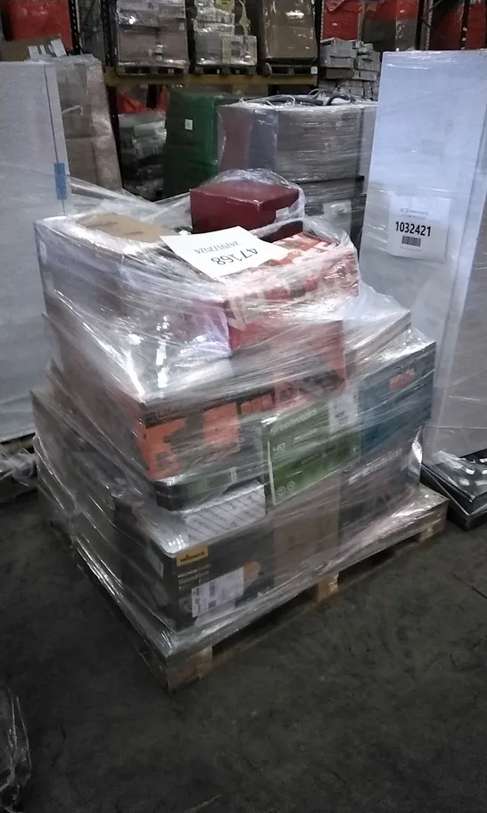 PALLET OF APPROXIMATELY 57 UNPROCESSED RAW RETURN HOUSEHOLD AND ELECTRICAL GOODS TO INCLUDE;