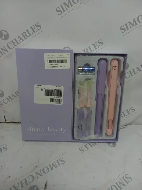 SIMPLY BEAUTY SIMPLY SMILE SONIC TOOTHBRUSH DUO WITH 4 BRUSH HEADS