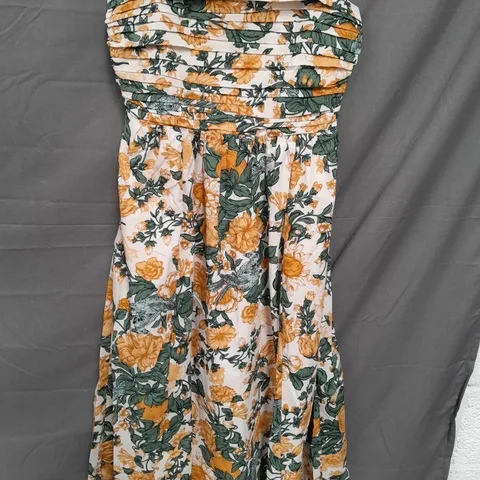 ABERCROMBIE & FITCH LADIES GREEN FLORAL DRESS SIZE MEDIUM