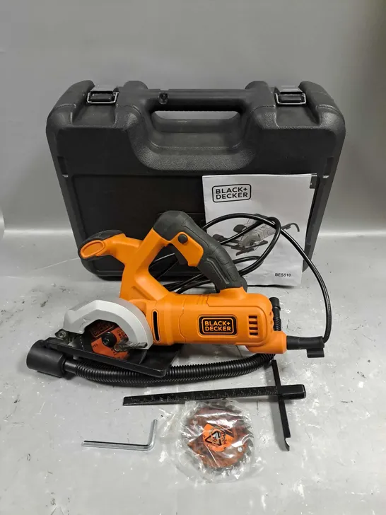 BLACK+DECKER BES510 MINI CIRCULAR SAW IN ORANGE