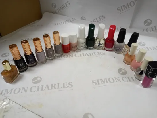 ASSORTMENT OF NAIL POLISH LACQUER APPROX. 18 ITEMS 