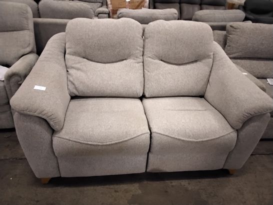 QUALITY G PLAN JACKSON 2 SEATER ELECTRIC RECLINING SOFA IN PIERO SILVER FABRIC