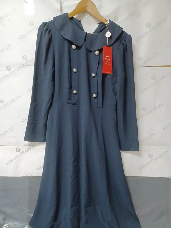 FINERY LADIES JADEY MILITARY DRESS NAVY SIZE 12