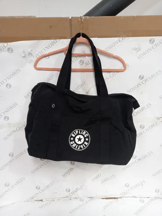 KIPLING BLACK BAG GREY INTERIOR 100% POLYESTER