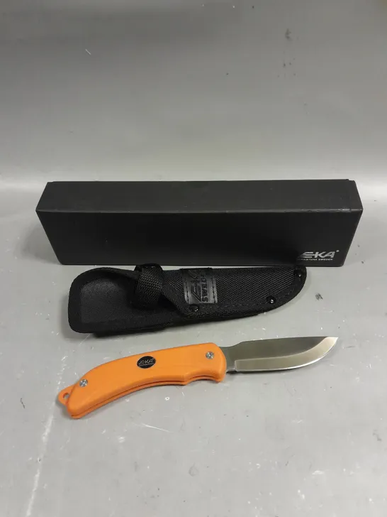 BOXED EKA SWEDEN G3 ORANGE FOLDABLE KNIFE - COLLECTION ONLY  