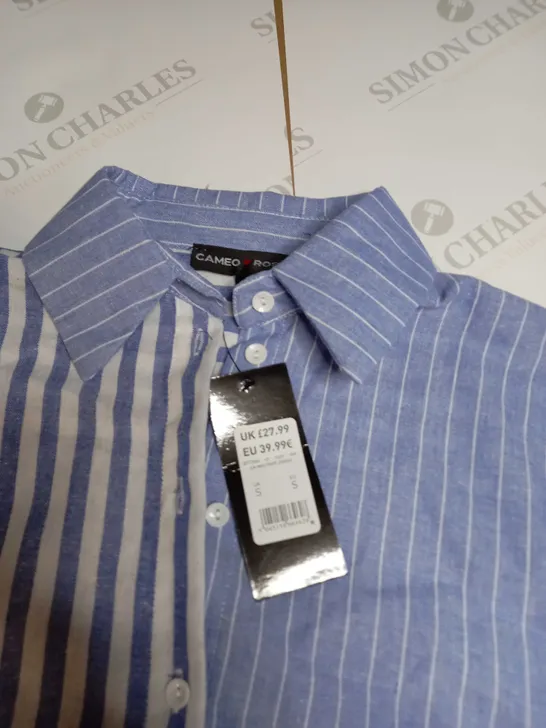 CAMEO ROSE BLUE STRIE SHIRT - SIZE S