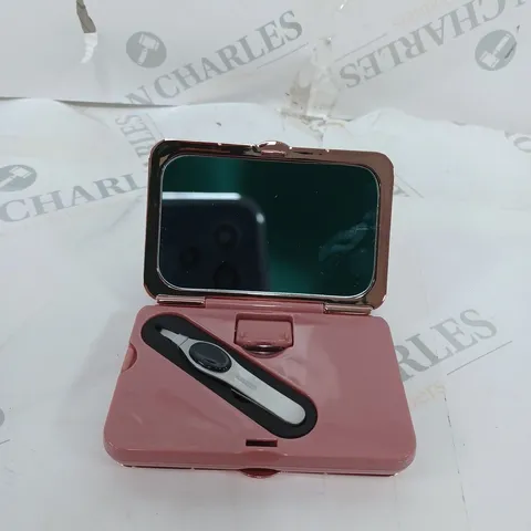 SIMPLY BEAUTY 7X MAGNIFICATION MIRROR WITH LED, TWEEZERS & CRYSTAL NAIL FILE