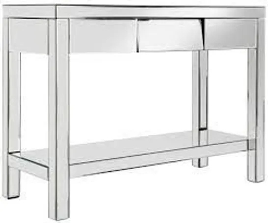 BOXED MONTE CARLO MIRRORED CONSOLE TABLE (1 BOX) RRP £358