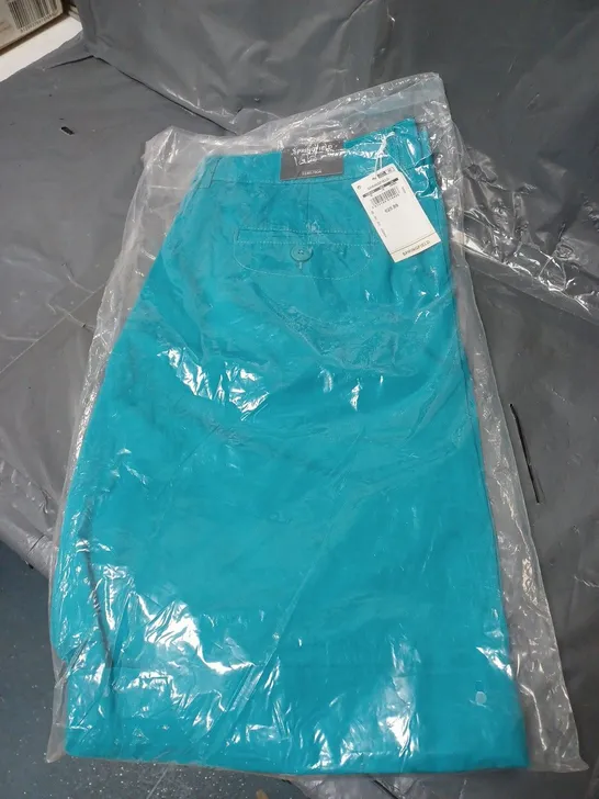 APPROXIMATELY 25 PAIRS OF SPRINGFIELD TROUSERS TEAL ASSORTED SIZES