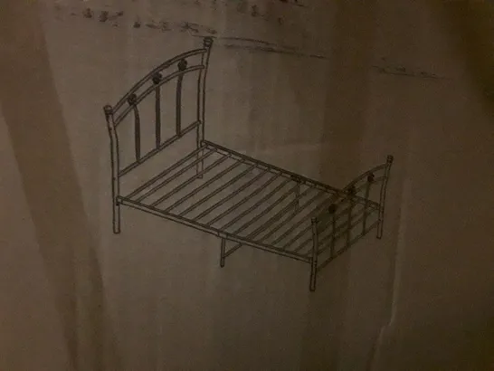 BOXED PINK METAL BED FRAME