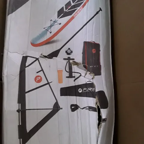 BOXED PURE WINDSURF SUP INFLATABLE STAND UP PADDLEBOARD INCLUDING SAIL 