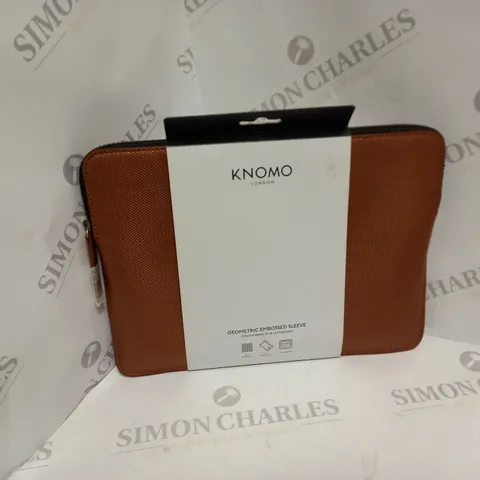 APPROXIMATELY 8 BRAND NEW KNOMO GEOMETRIC EMBOSSED SLEEVE IN COPPER FOR MACBOOK TWELVE INCH AND ULTRABOOKS   