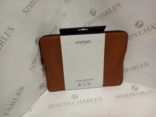 APPROXIMATELY 8 BRAND NEW KNOMO GEOMETRIC EMBOSSED SLEEVE IN COPPER FOR MACBOOK TWELVE INCH AND ULTRABOOKS   