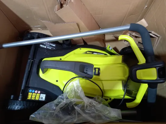 RYOBI 18V ONE+ CORDLESS 33CM LAWNMOWER AND TRIMMER