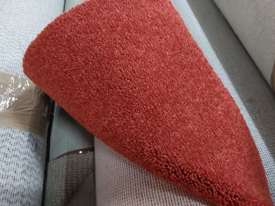 ROLL OF QUALITY DIMENSIONS RUST CARPET APPROXIMATELY 4M × 2.77M