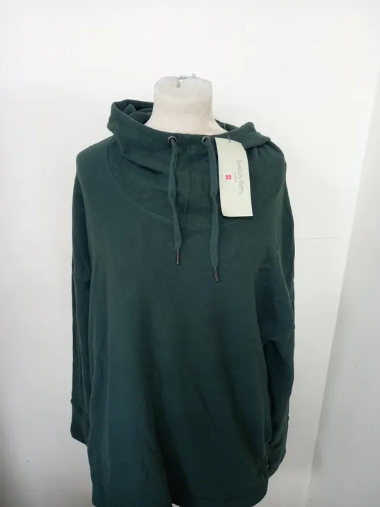 SWEATY BETTY ESCAPE LUXE FLEECE HOODY SIZE 