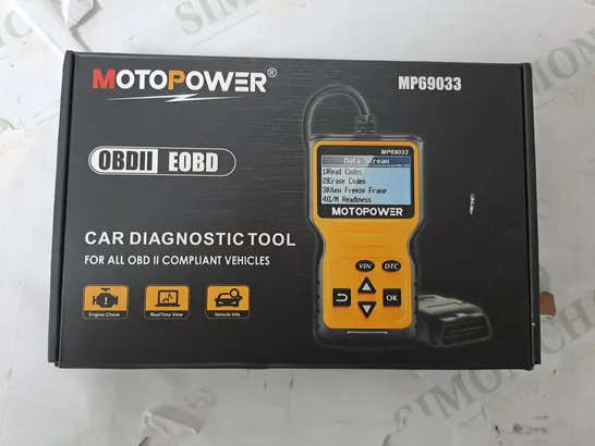 MOTOPOWER OBDII EOBD CAR DIAGNOSTIC TOOL FOR ALL OBD II COMPLIANT VEHICLES 