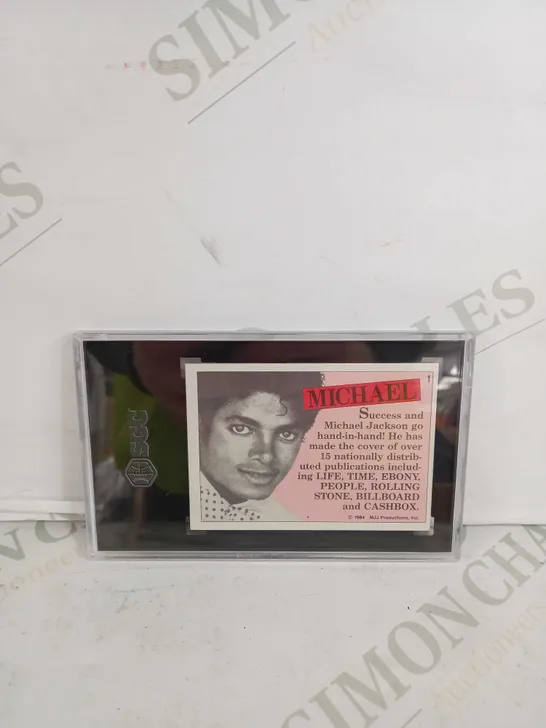 SGC 1984 TOPPS MICHAEL JACKSON #1 MICHAEL JACKSON - GRADE 8.5