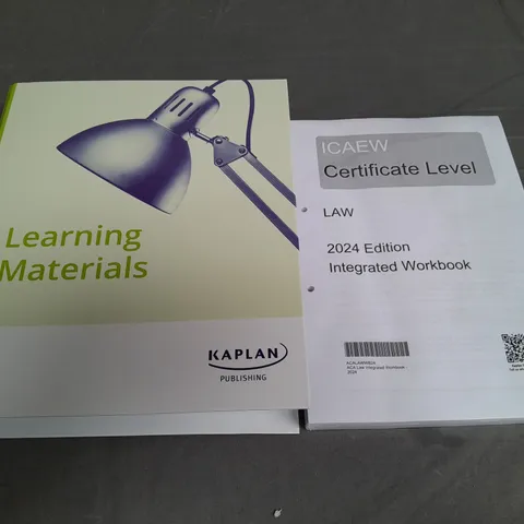 KAPLAN ICAEW CERTIFICATE LEVEL 2024 INTEGRATED WORKBOOK